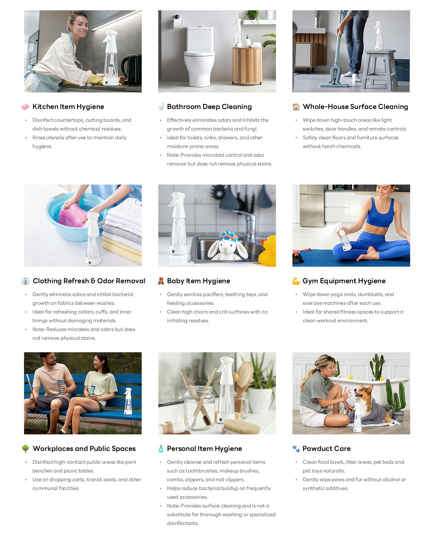 Home Hygiene Applications