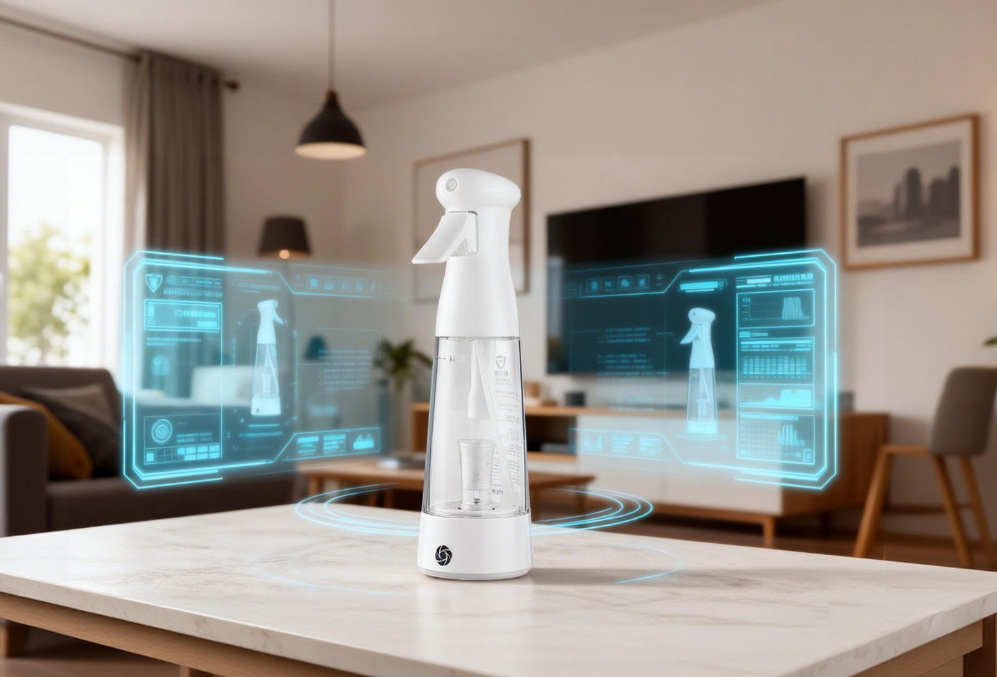 Silver ion generator produces on-demand cleaning water at home