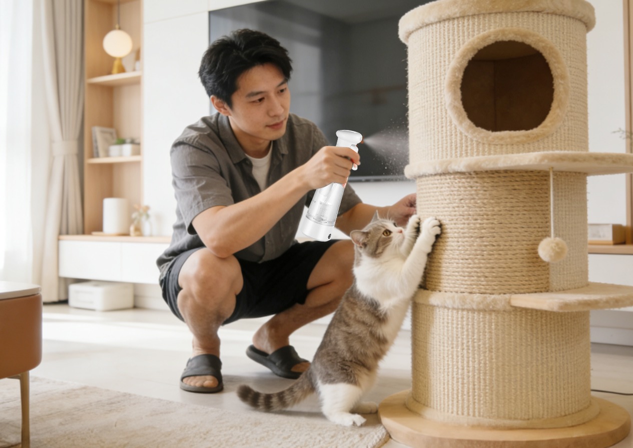 Fragrance-free silver ion water generator for pet odor control