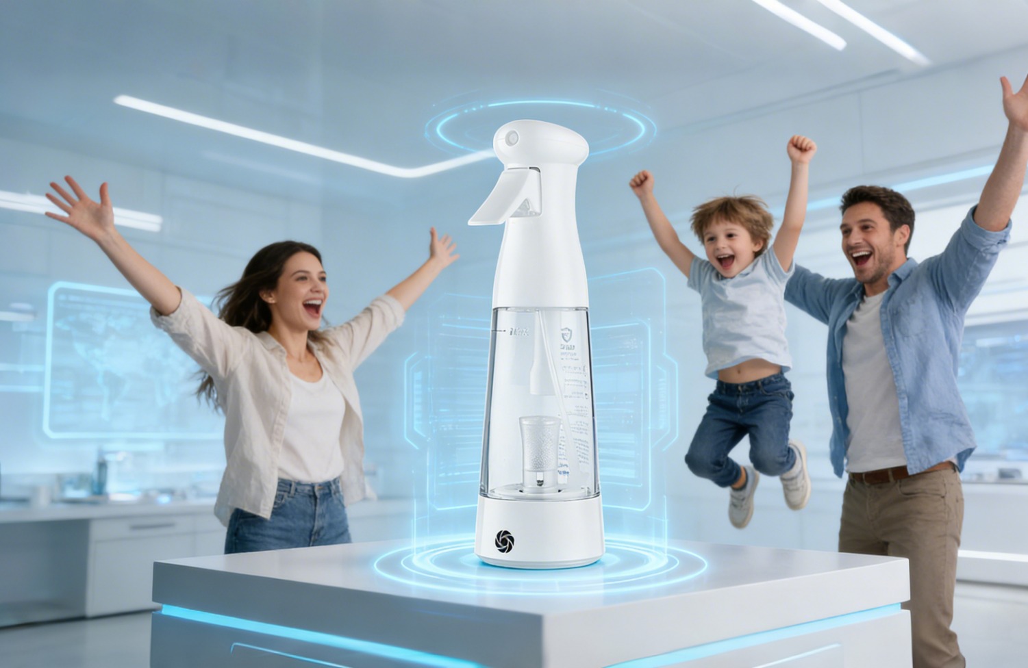 Silver ion technology enables gentle on-demand household surface cleaning