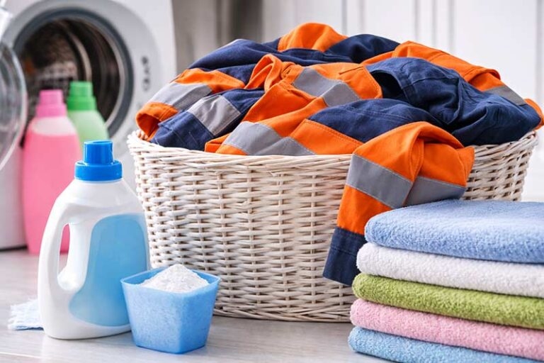 Harsh cleaners degrade FR coatings and protective fibers