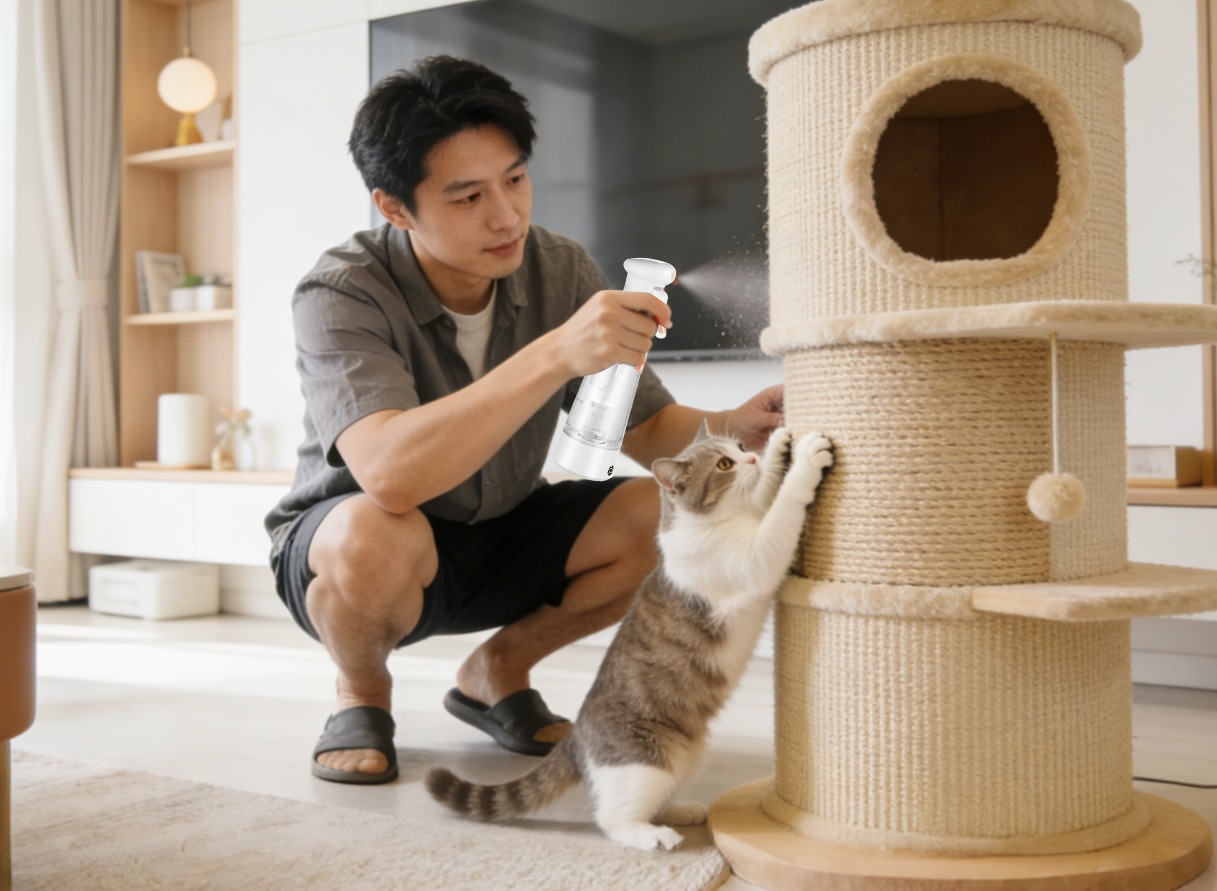 Silver ion generator supports convenient pet grooming tool hygiene